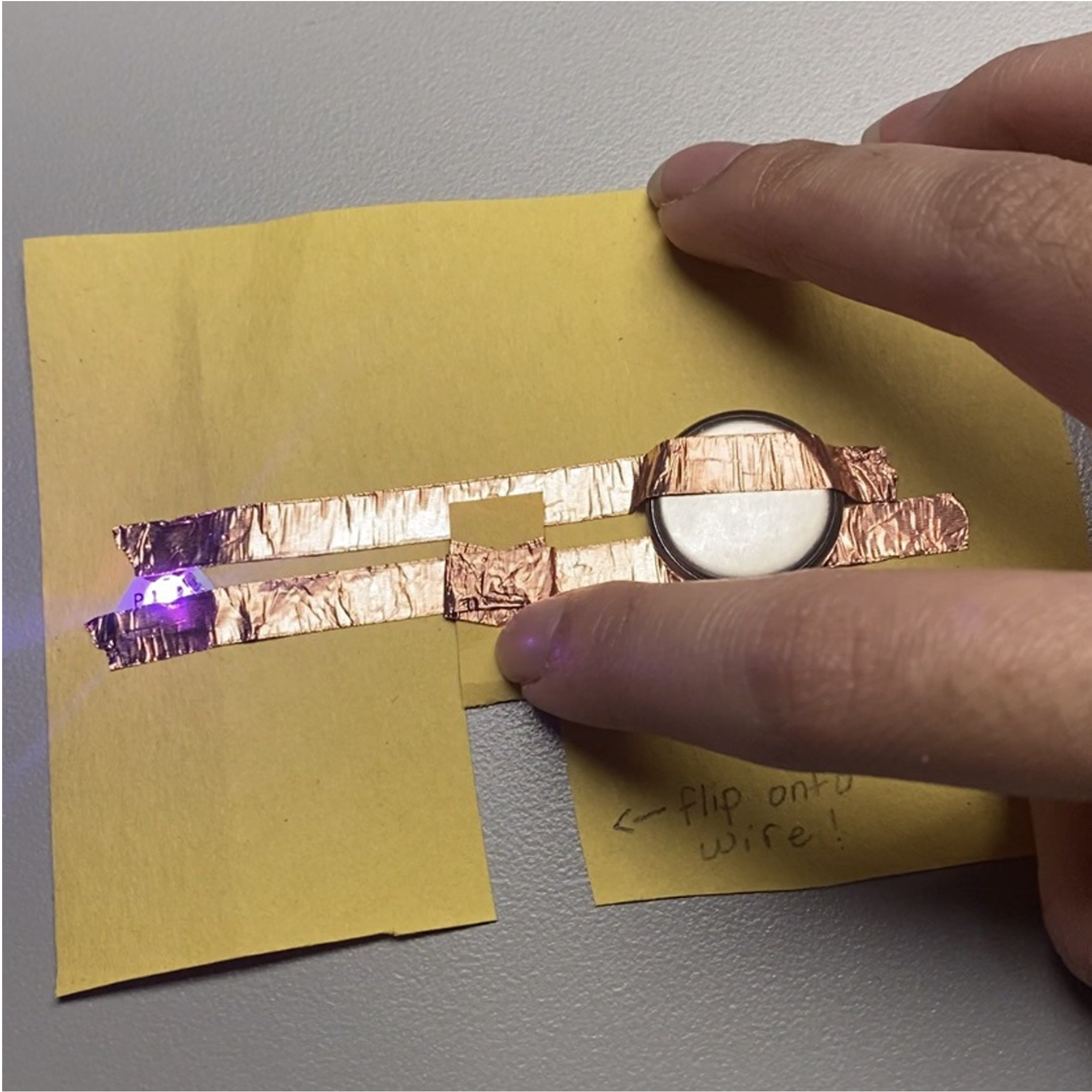 This is my first flip/switch circuit to experiment with how to create interactive circuits.