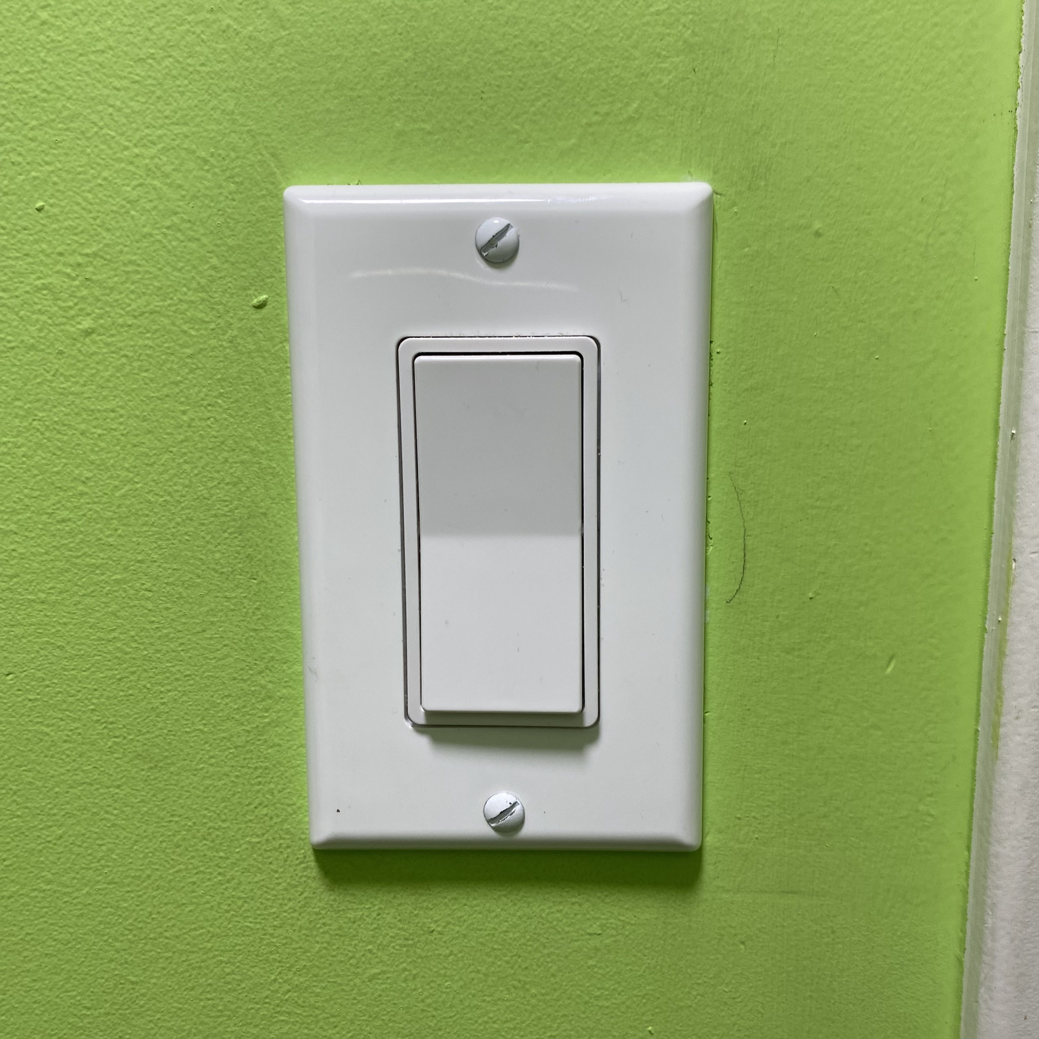 Image of my light switch in my room.